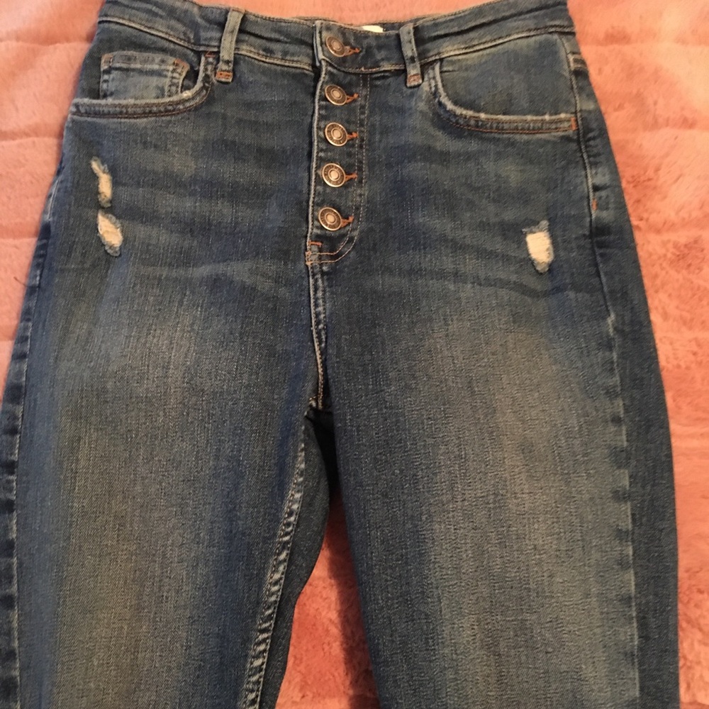 Free People High Waisted Skinny Jeans